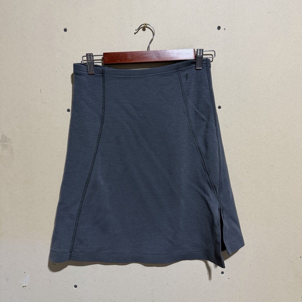 Smartwool Sanitas Merino Wool Skirt in Graphite Gray Women's Sz S Stretch Flaw